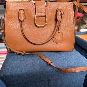 Ralph Lauren Brown Leather Satchel